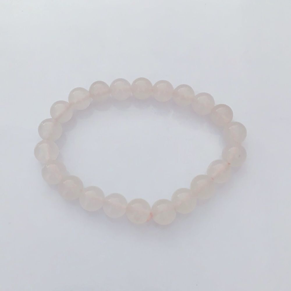🟣Genuine light pink crystal stone bracelet